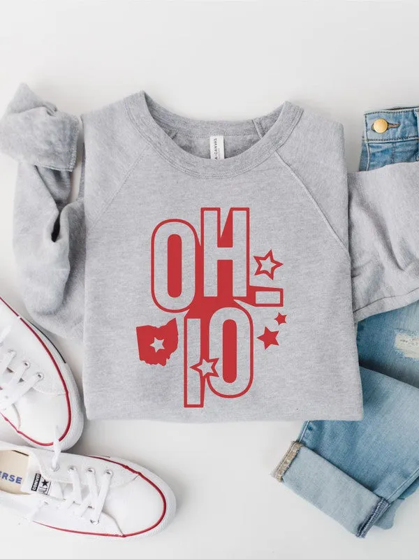 Ohio Stacked Star Premium Crewneck Sweatshirt
