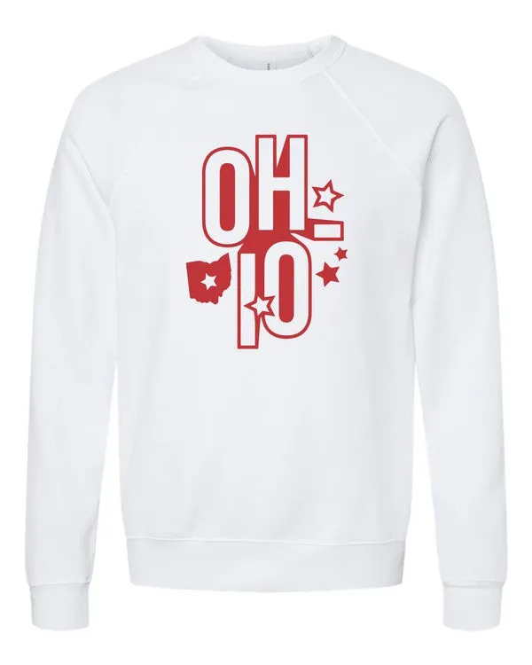 Ohio Stacked Star Premium Crewneck Sweatshirt