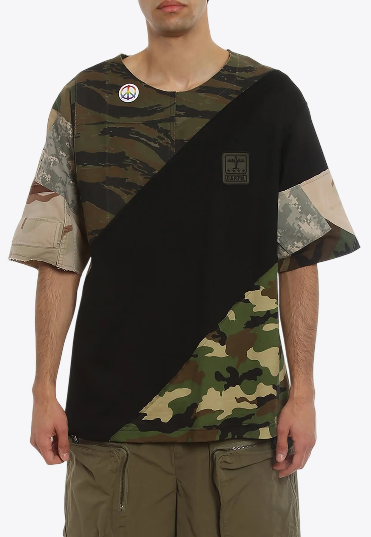 Oversized Patchwork T-shirt