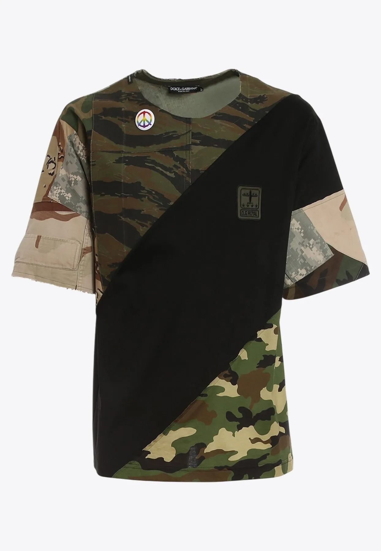 Oversized Patchwork T-shirt