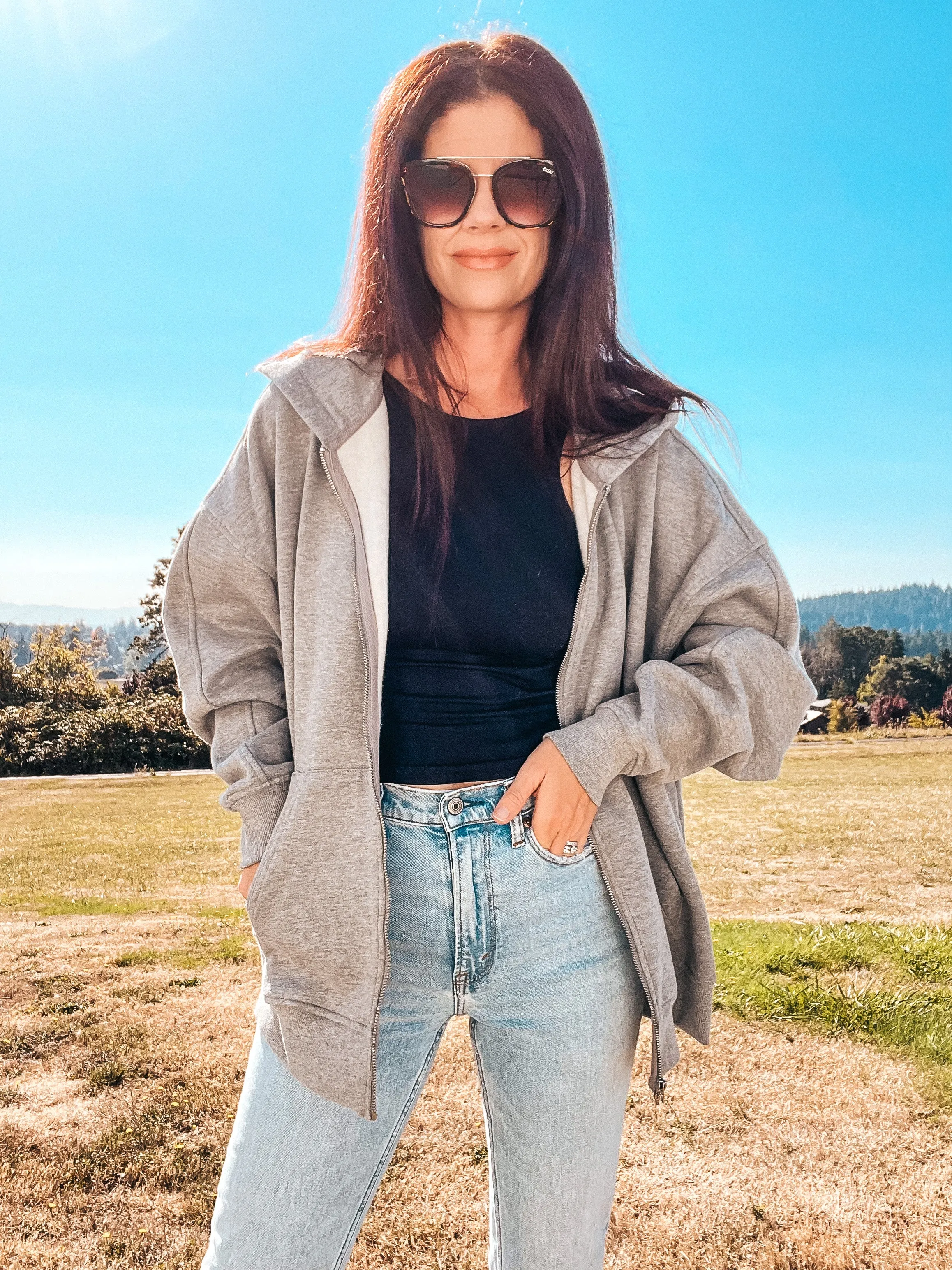 Oversized Zip up Hoodie
