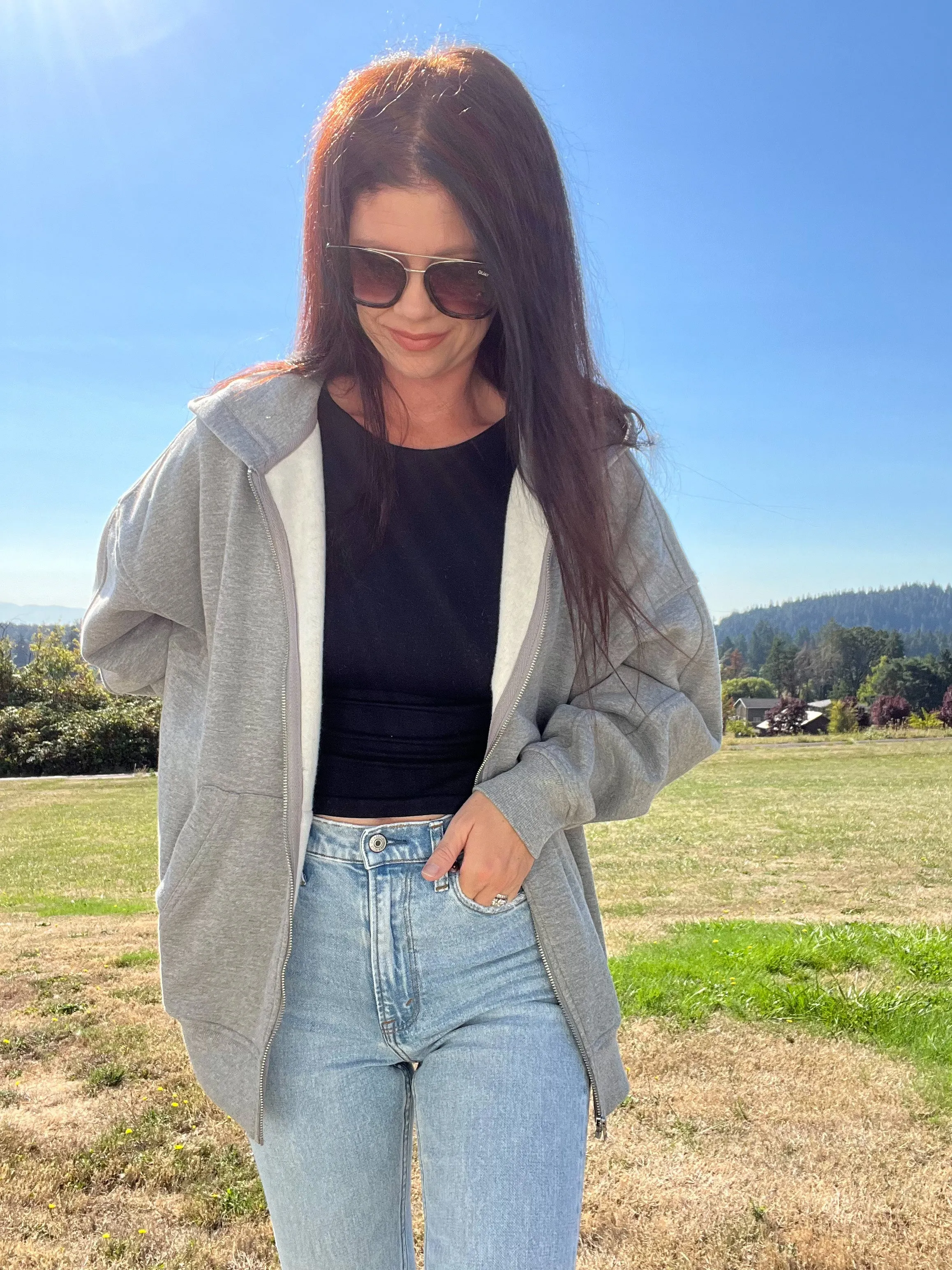 Oversized Zip up Hoodie