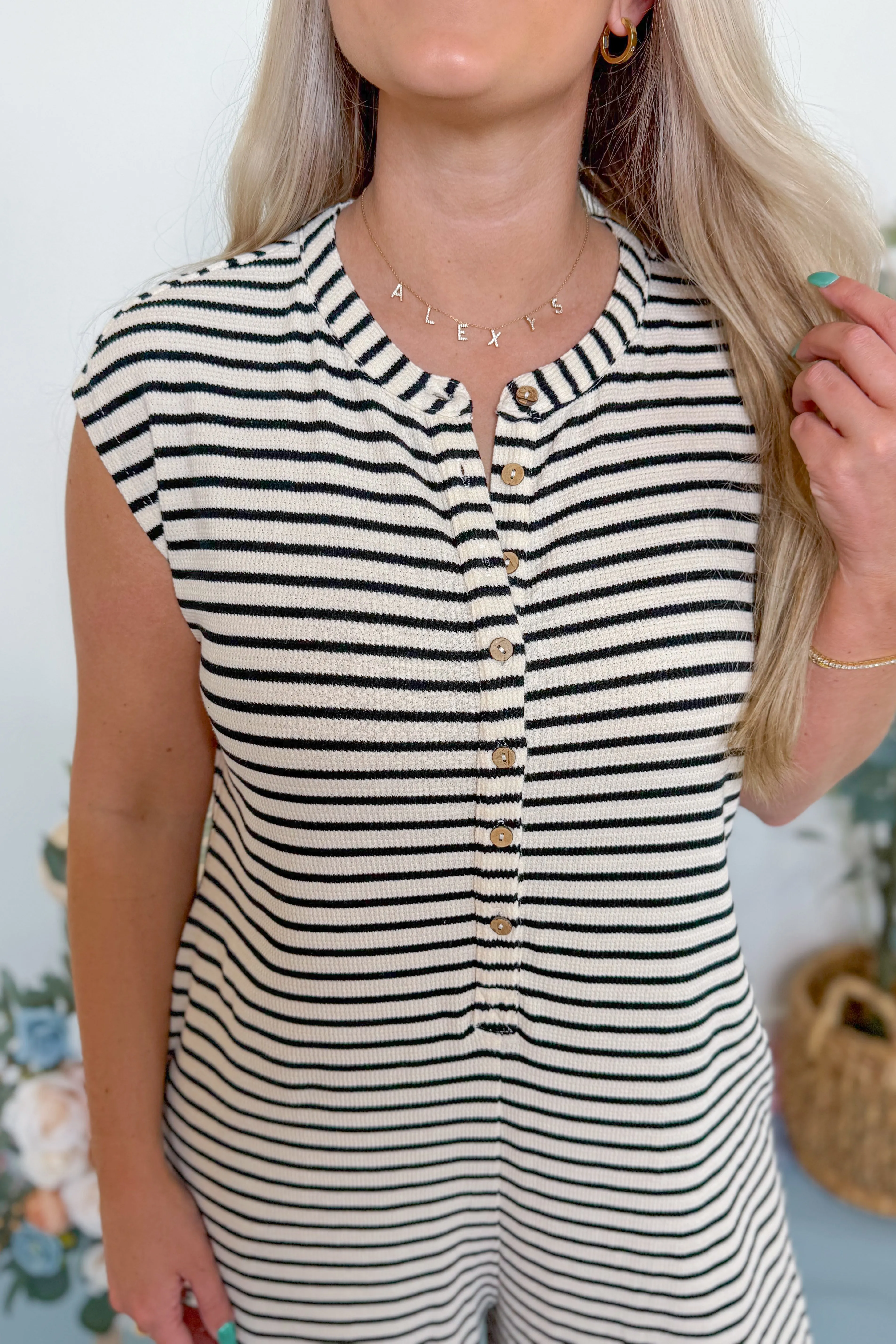 Paige Striped Knit Sleeveless Jumpsuit *FINAL SALE*