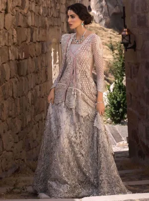 Pakistani Bridal Lehnga with Angrakha style  for Wedding #J5175