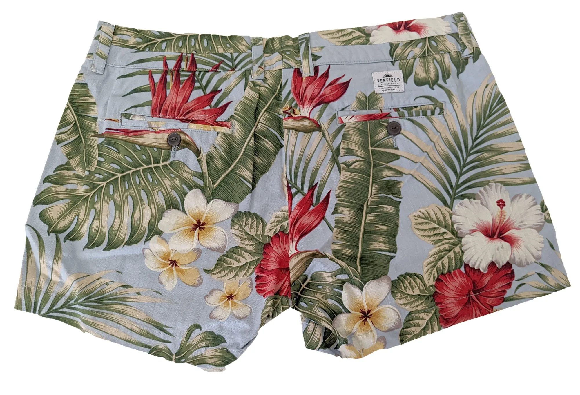 Penfield Women's Palm Print Marion Tailored Shorts Size 32 NWT