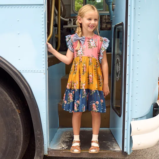 Pink Chicken Mixed Franklin Florals Kit Dress