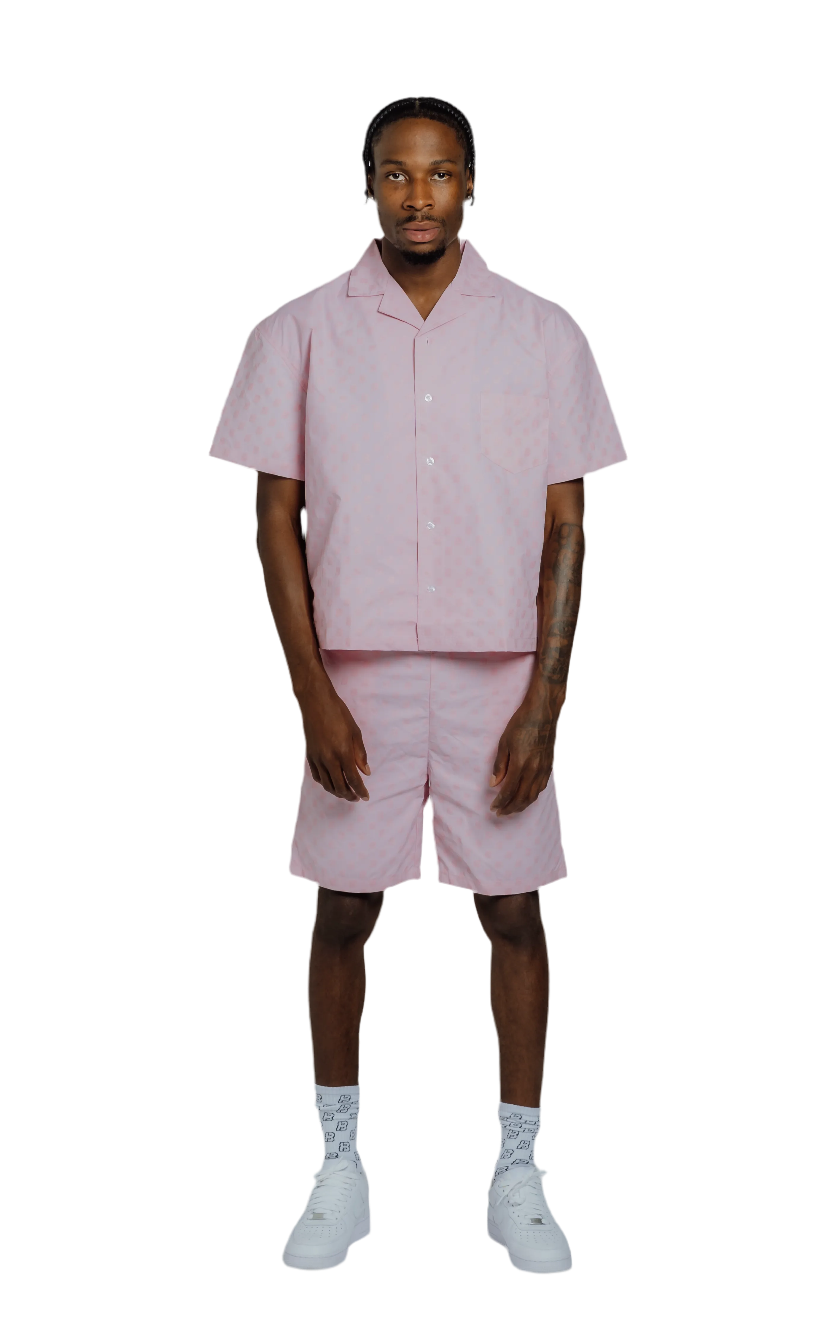 Pink Renylon Tailored shorts