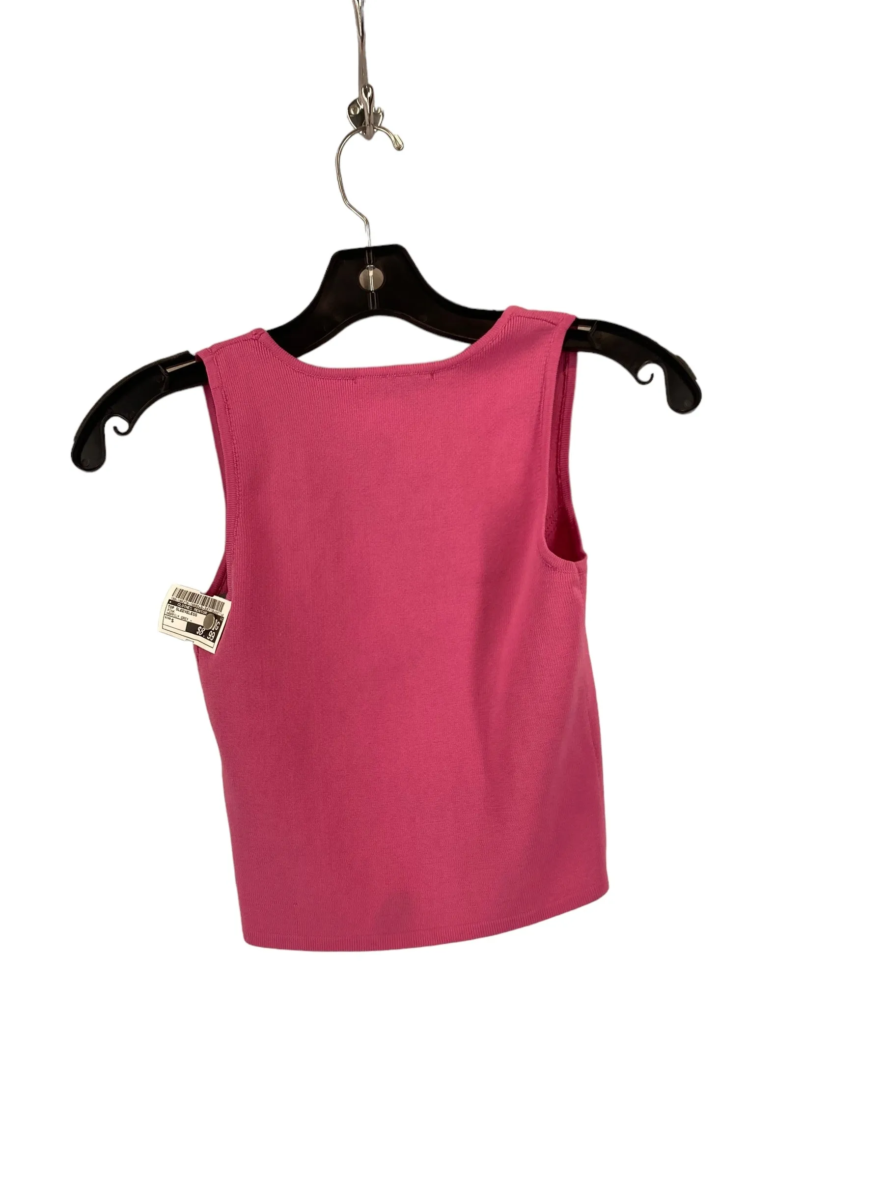 Pink Top Sleeveless Clothes Mentor, Size S