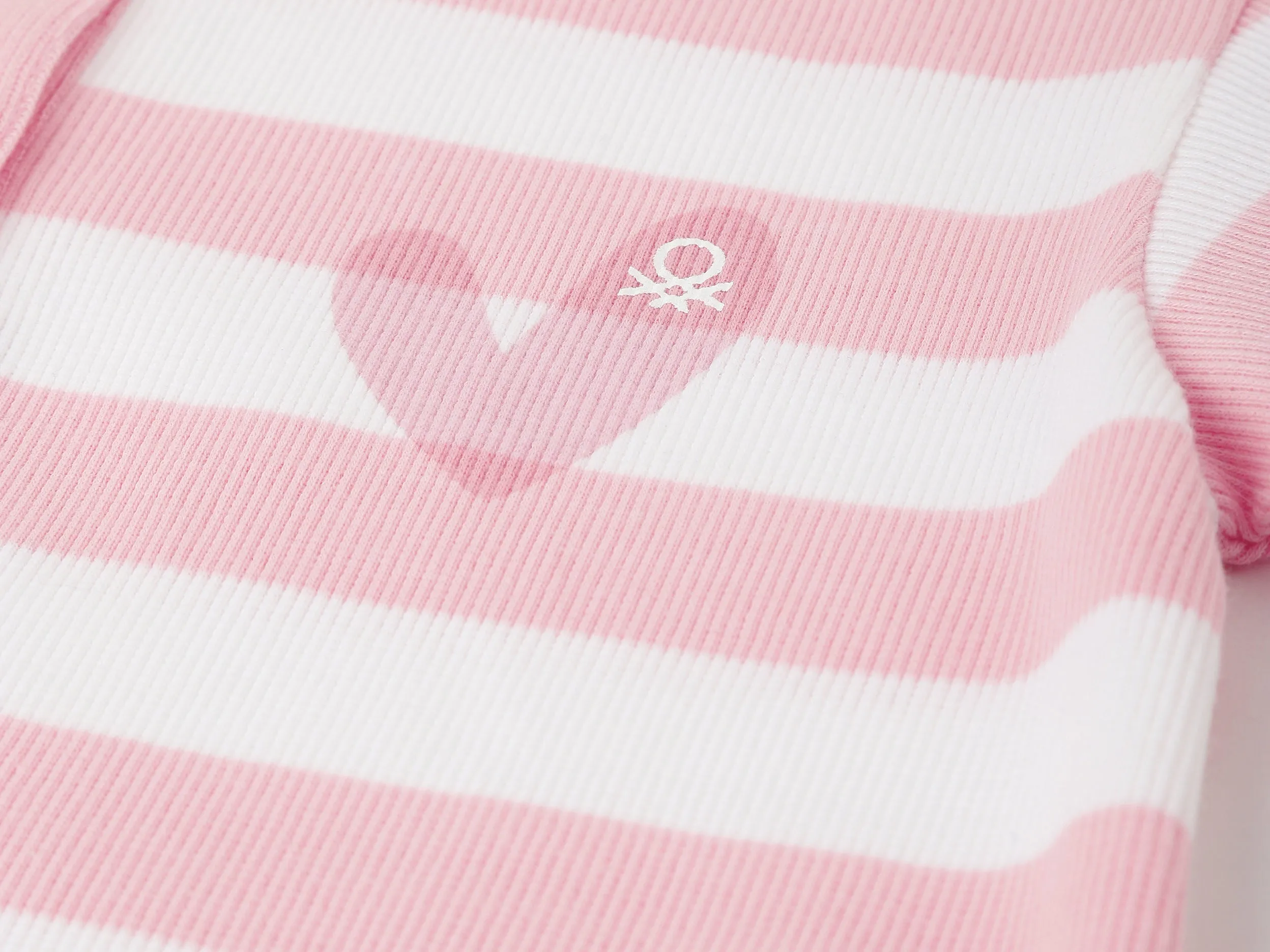 Polo Neck Striped T-Shirt Midi Dress