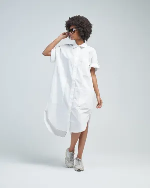 poplin short sleeve shirt dress