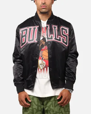 Pro Standard Chicago Bulls Big Logo Satin Jacket Black