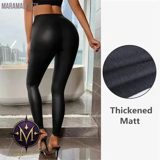 PU Leather Leggings Women Sexy Hips Push Up Leggings Girls XXL Pants Pencil Pants High Waist Casual Leggings New