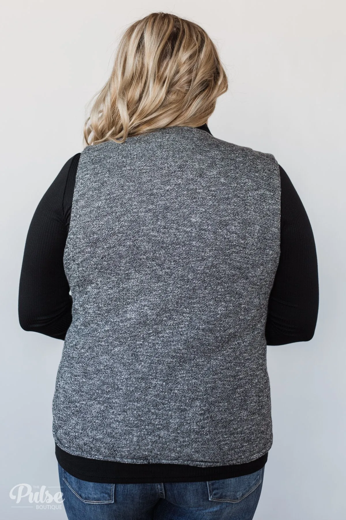 Puffer Vest- Charcoal & Black