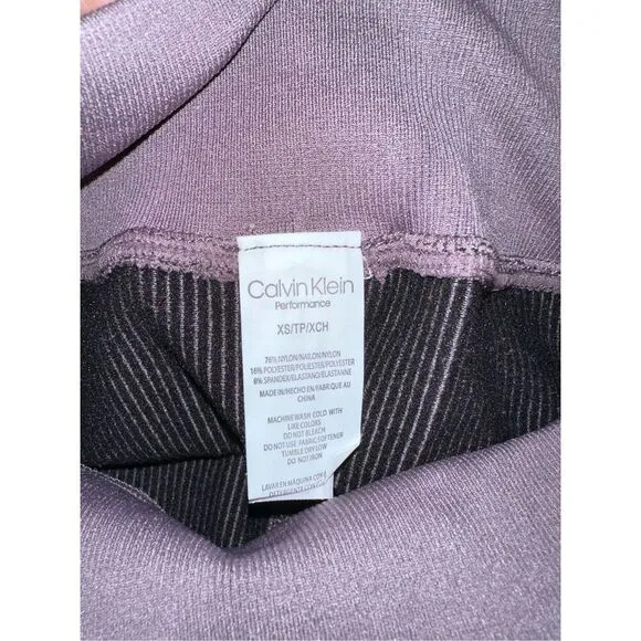 Purple high waisted Calvin Klein bike shorts athletic XS