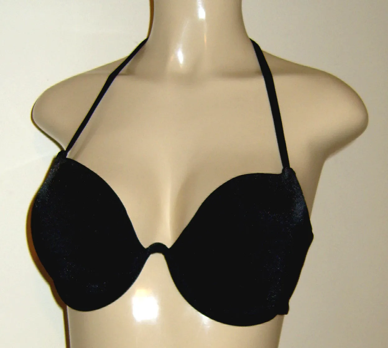 Push up underwire tie halter bikini tops