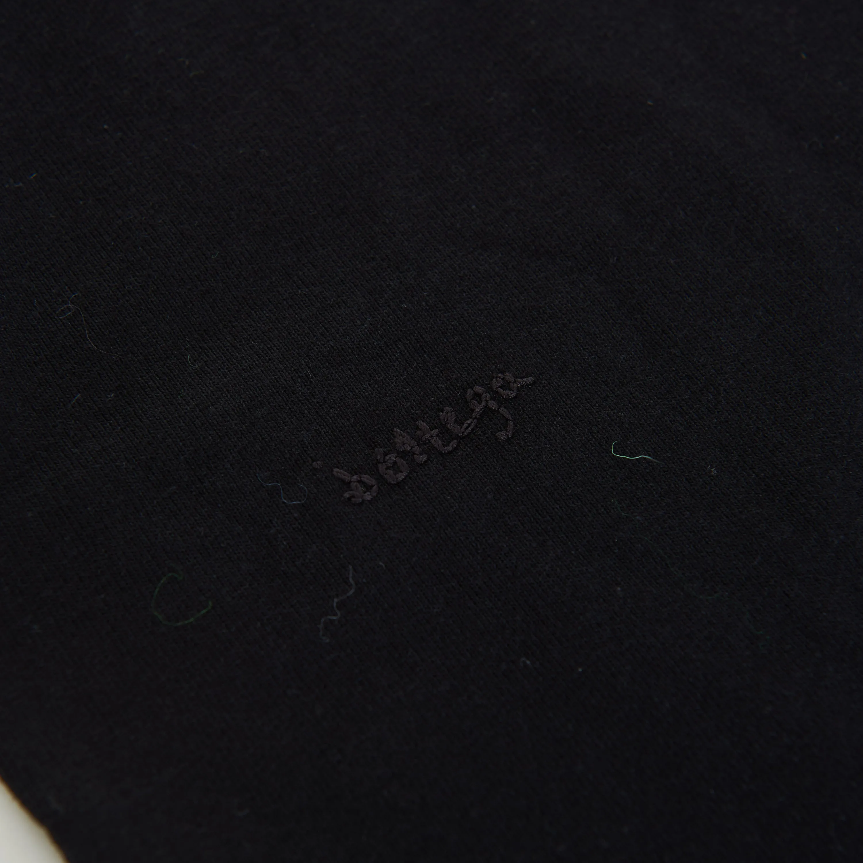 "Sunrise" Light Crewneck T-shirt In Black Cotton