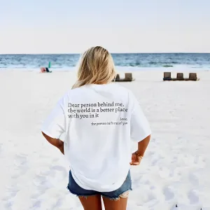 Raquel® | Dear Person Behind Me' Unisex T-Shirt
