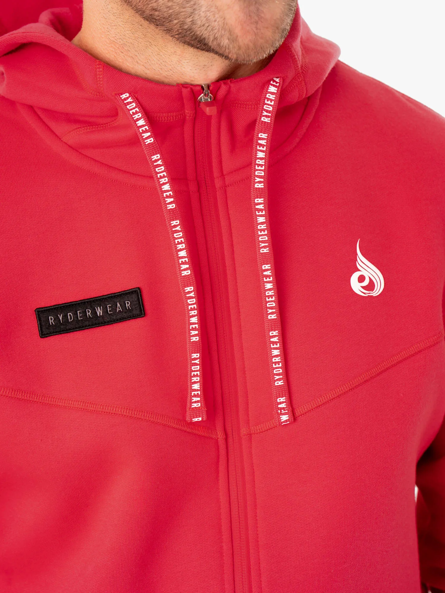 Recharge Zip Up Hoodie - Red