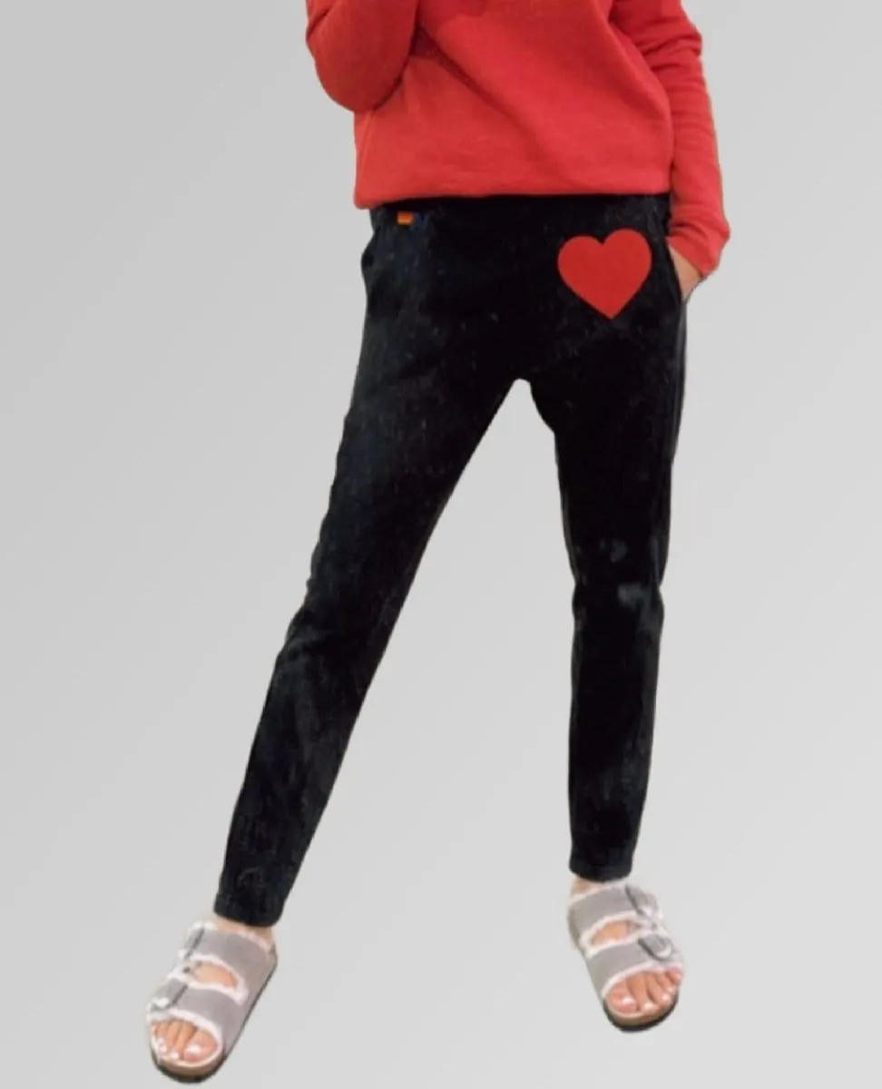 Red Heart Sweatpant Charcoal