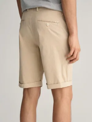Regular Fit Sunfaded Shorts  - Dry Sand