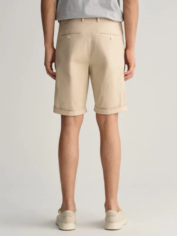 Regular Fit Sunfaded Shorts  - Dry Sand