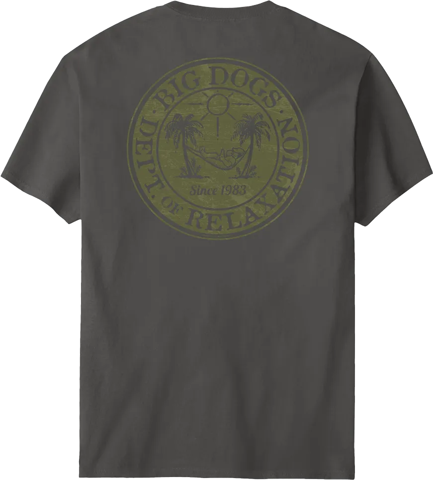 Relaxation Badge Olive T-shirt
