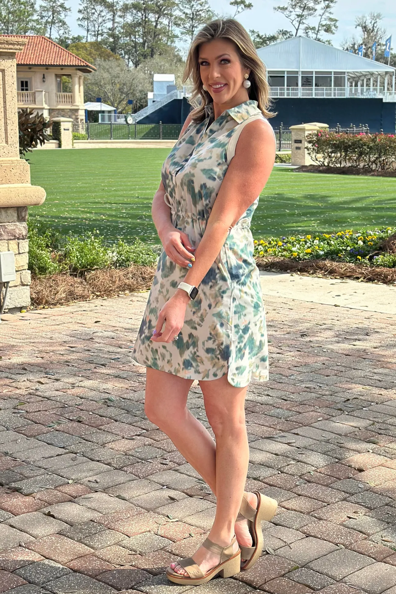 Renuar Meadow Mist Shirt Dress
