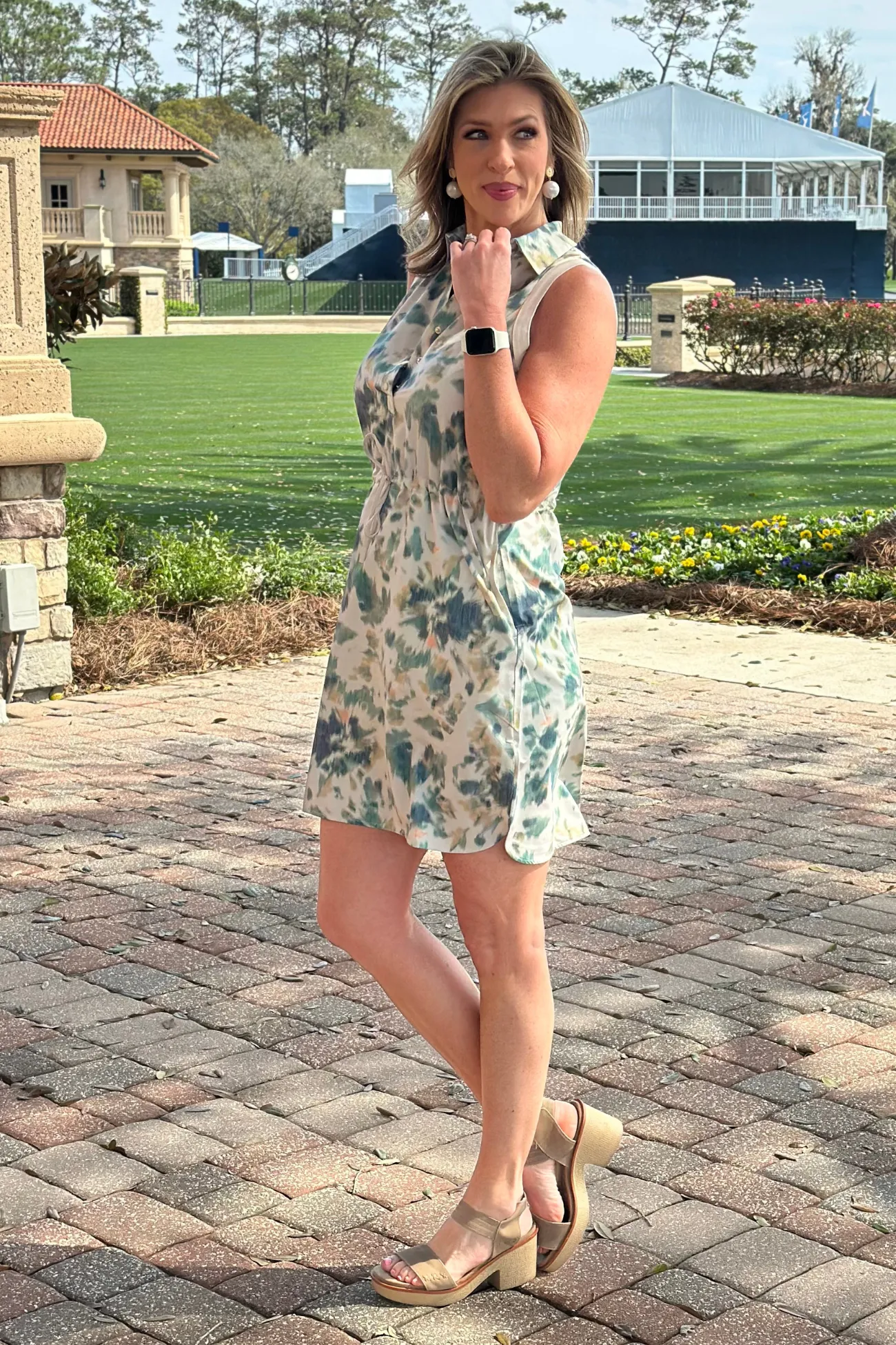 Renuar Meadow Mist Shirt Dress