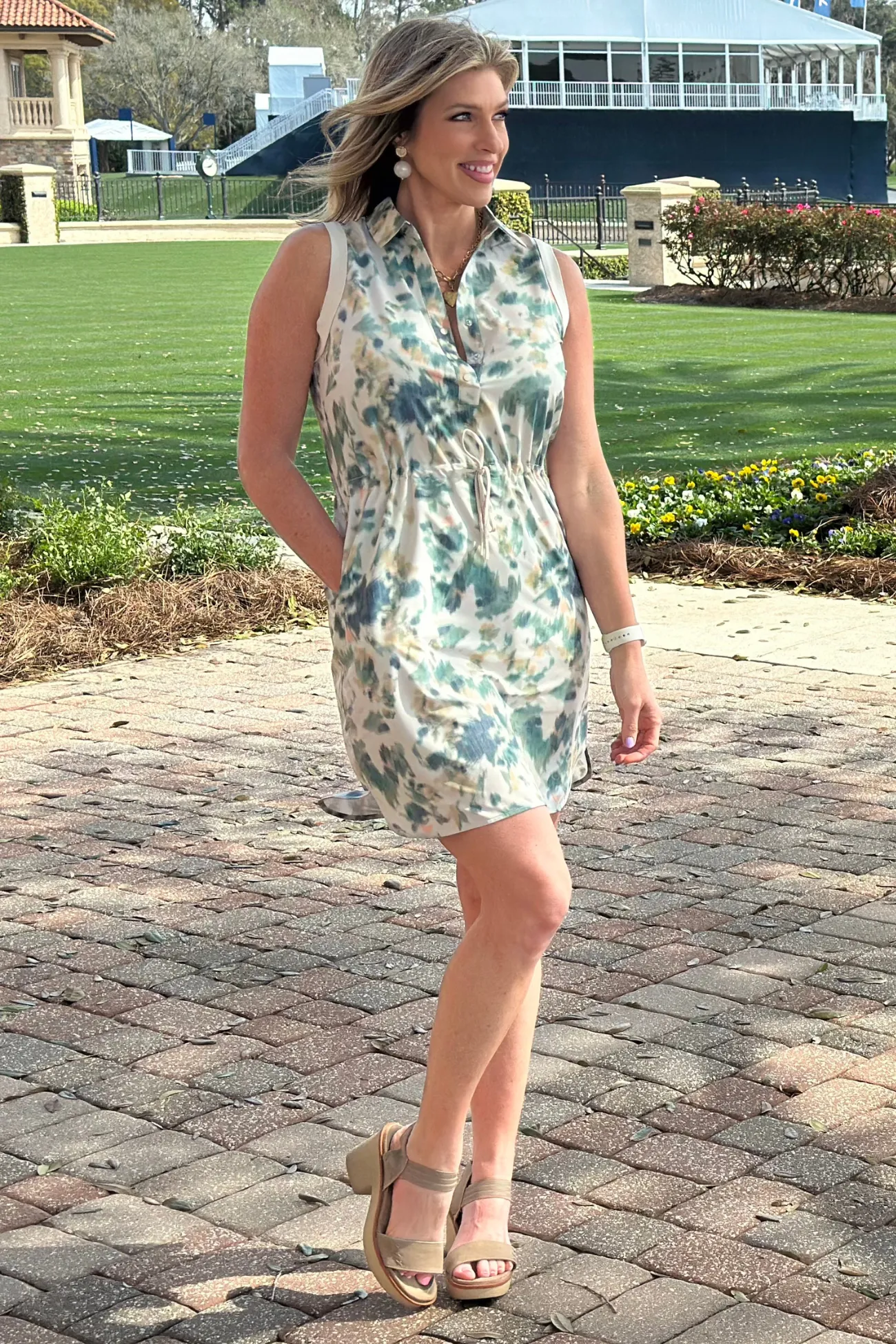 Renuar Meadow Mist Shirt Dress