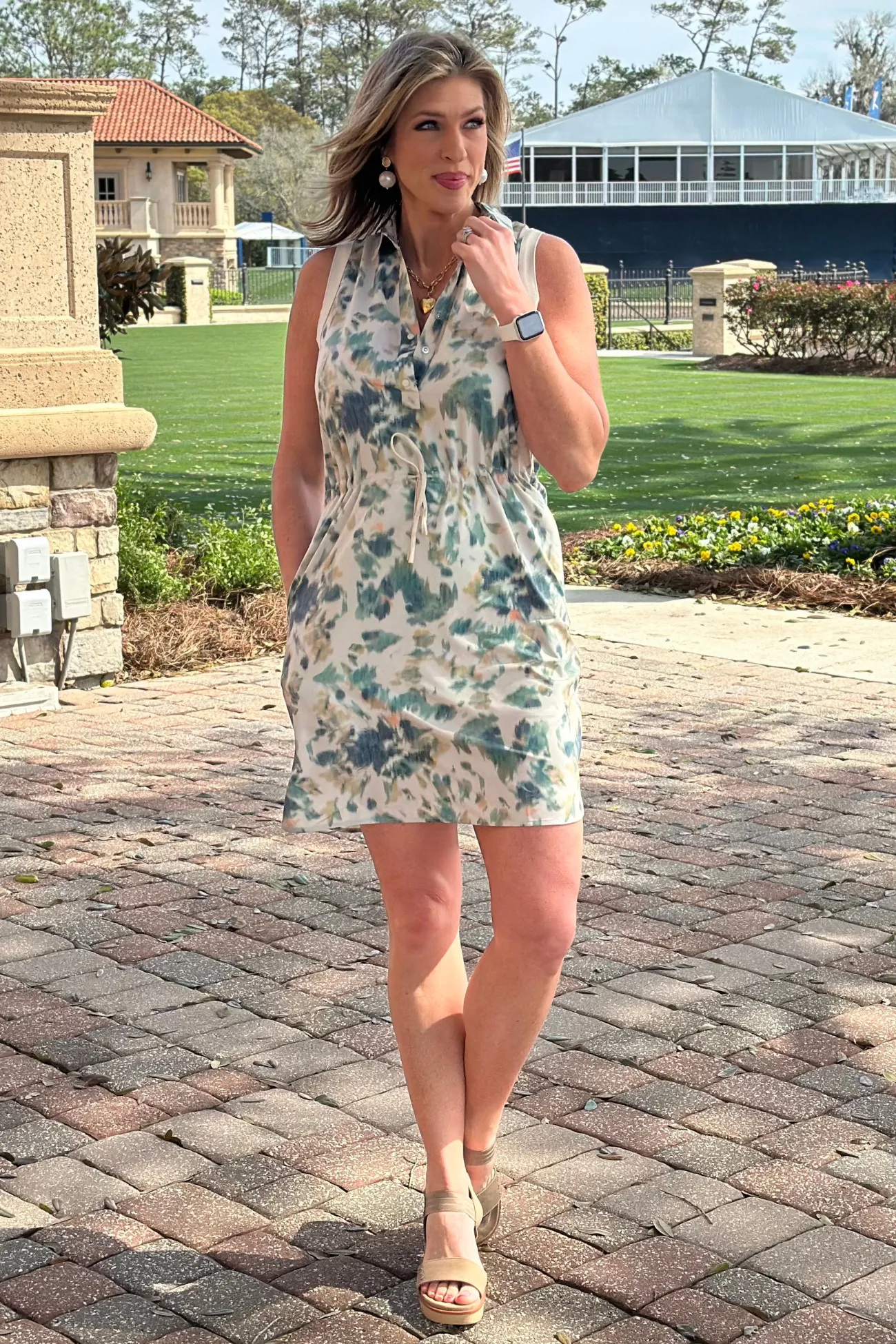 Renuar Meadow Mist Shirt Dress