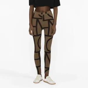 Retro Splice High-Waist Slim-Fit Leggings for Women