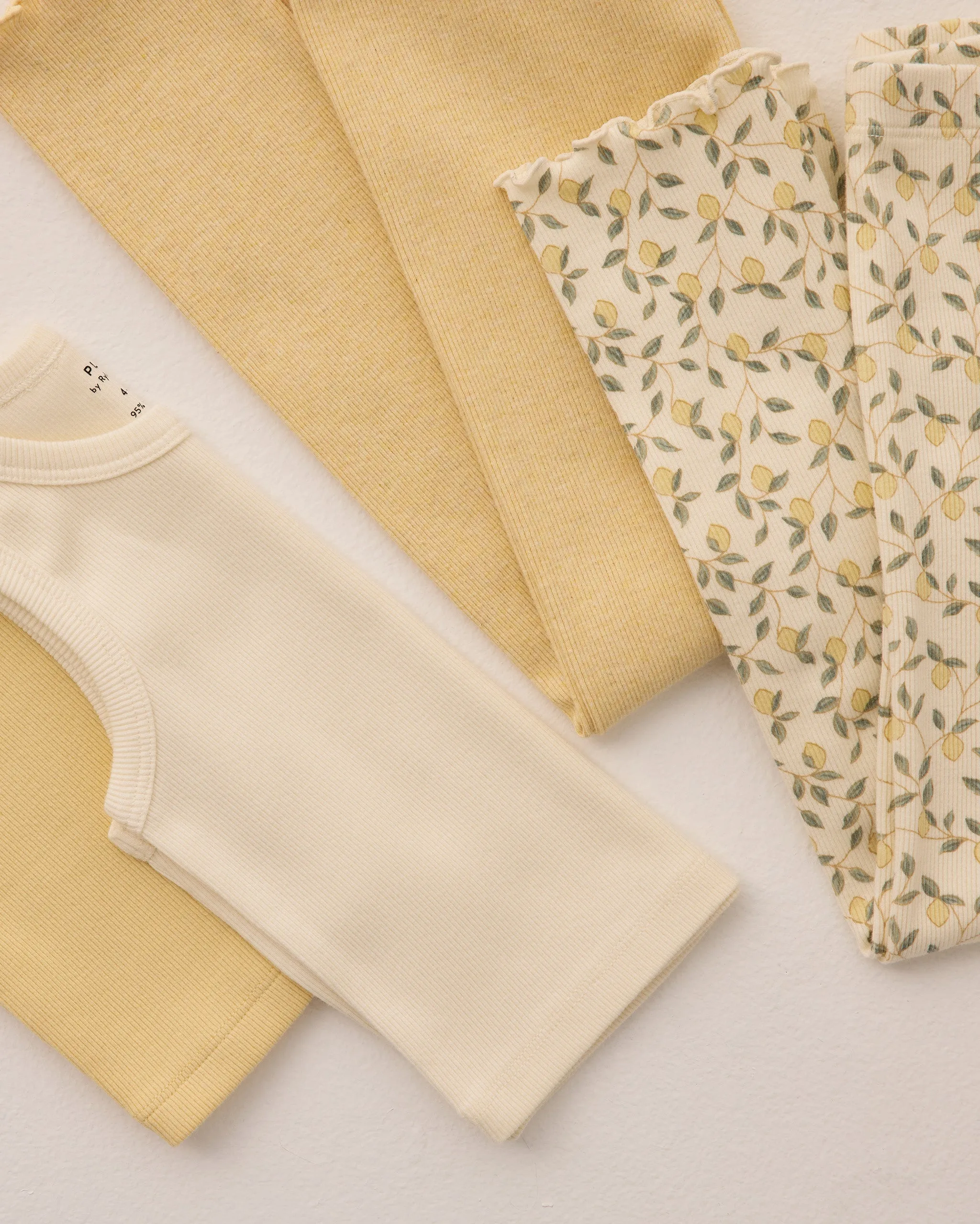 Ribbed Leggings Set | Lemons