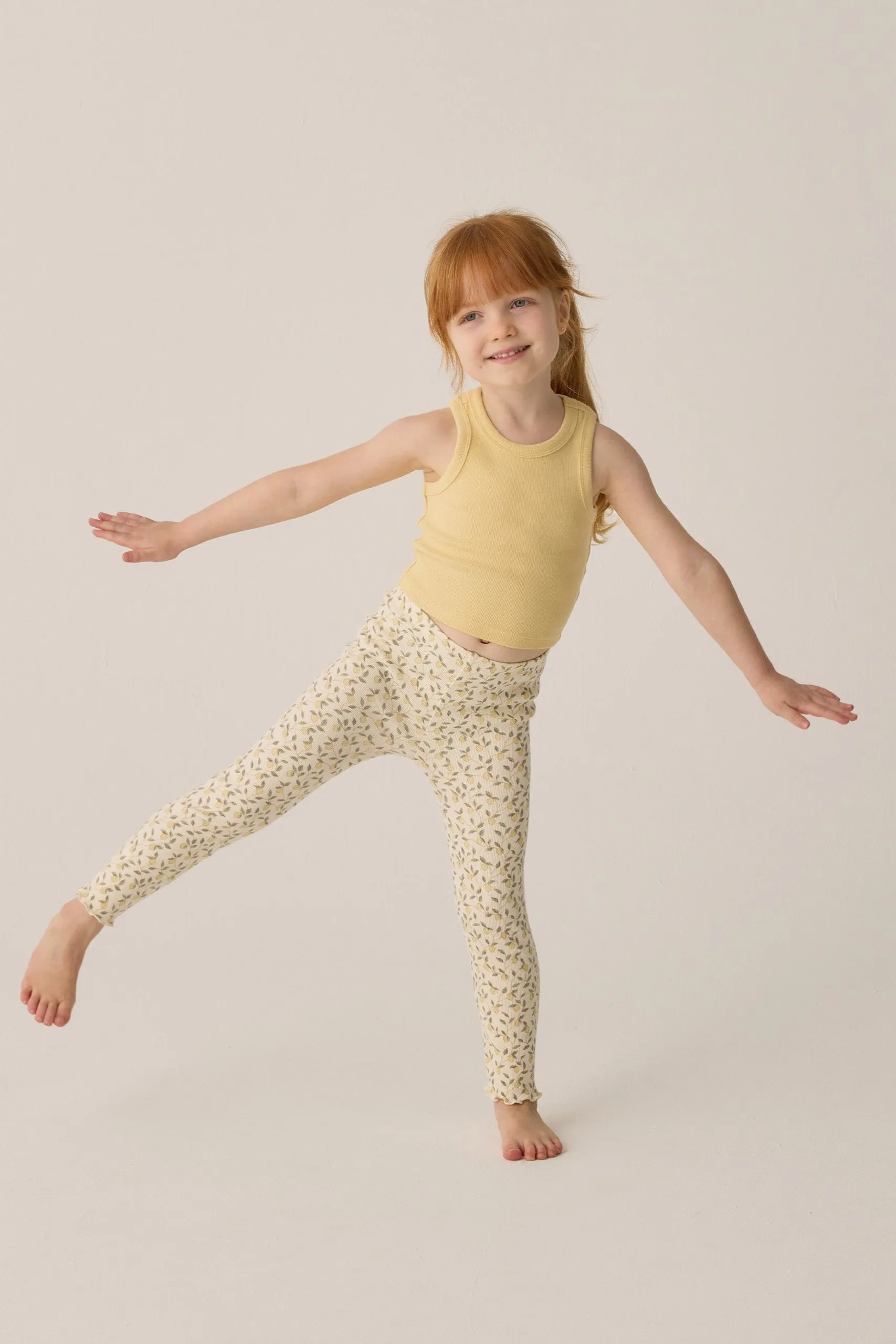 Ribbed Leggings Set | Lemons