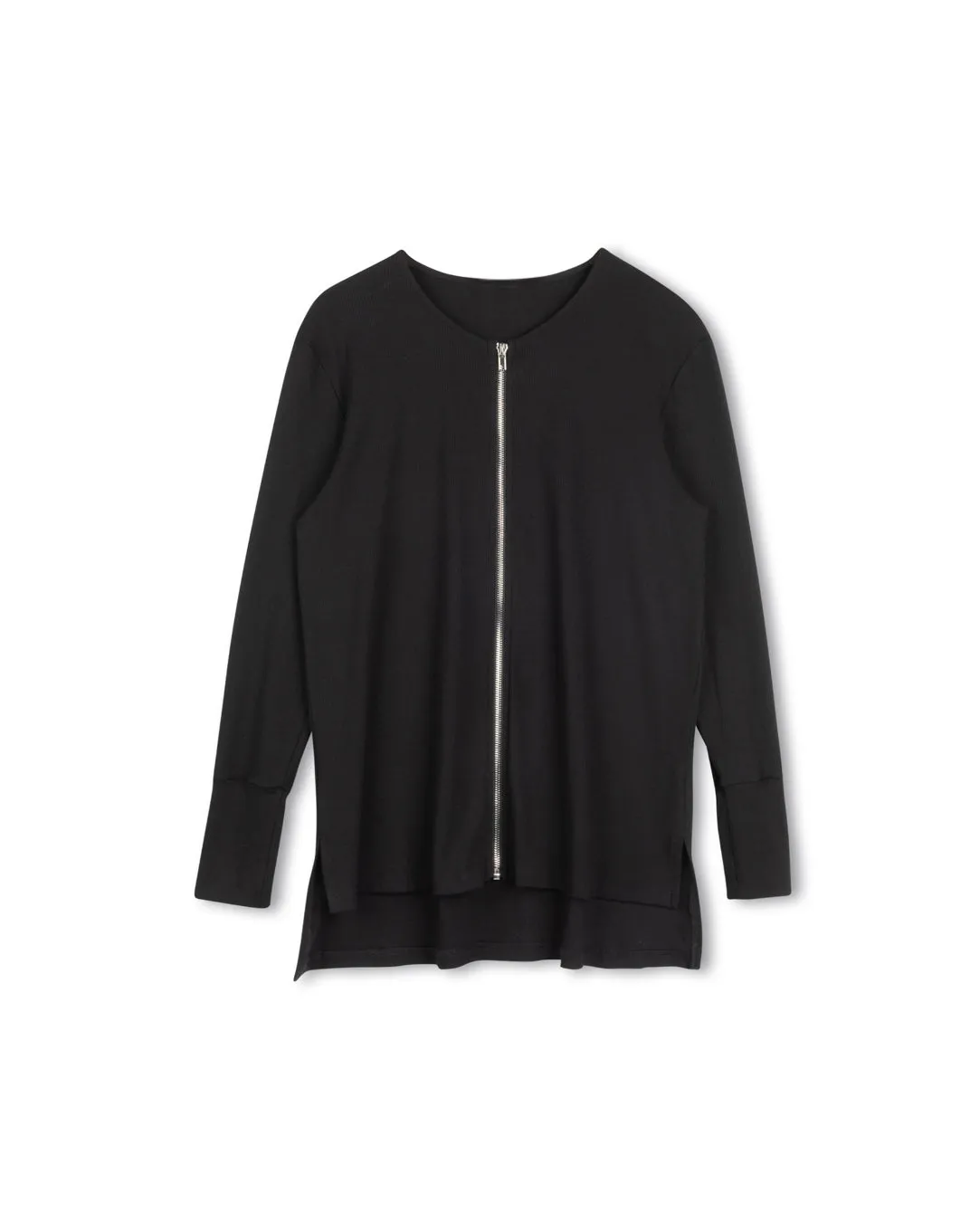 Ribbed Zip Up
