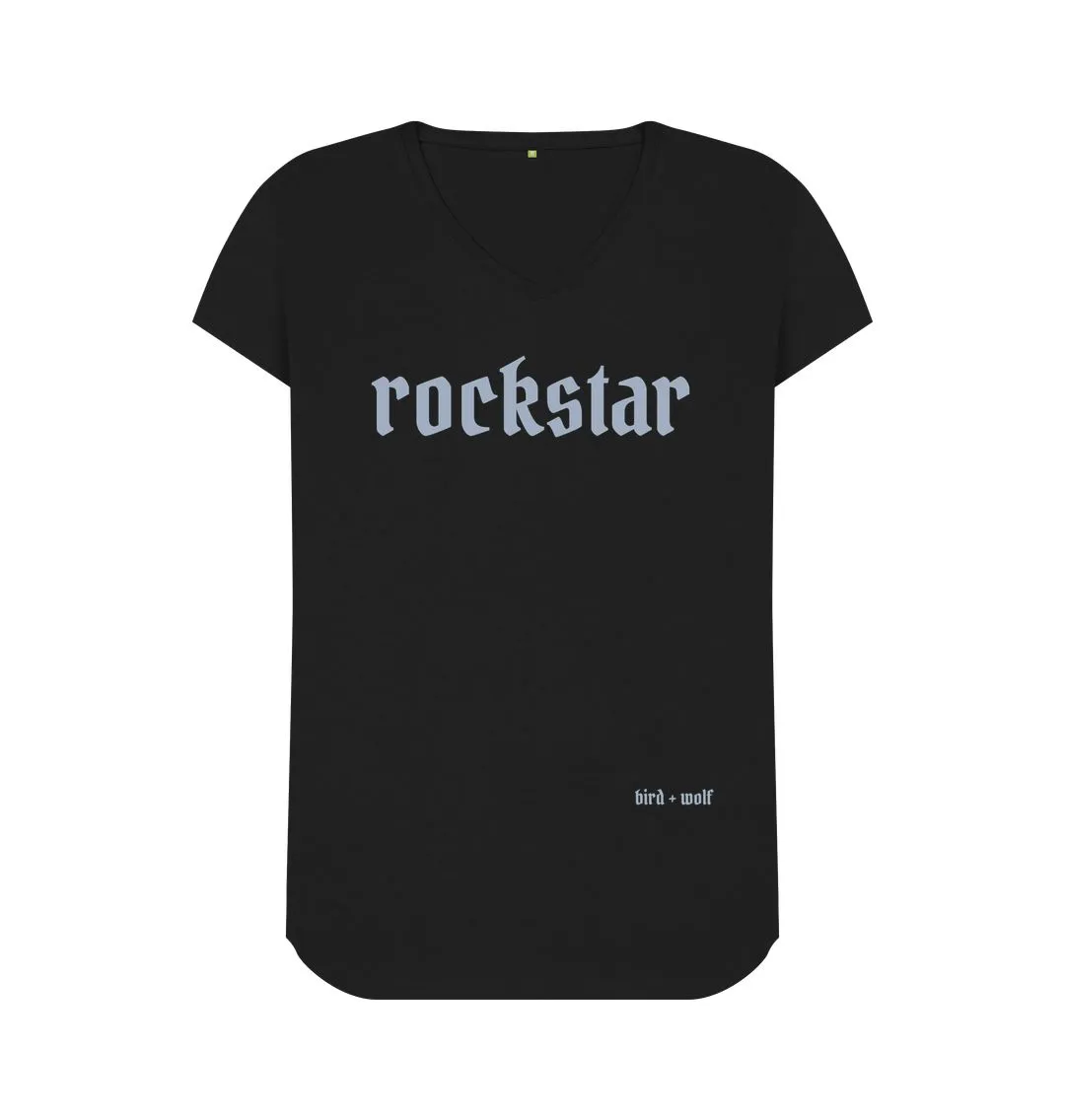 Rockstar V Neck Tee