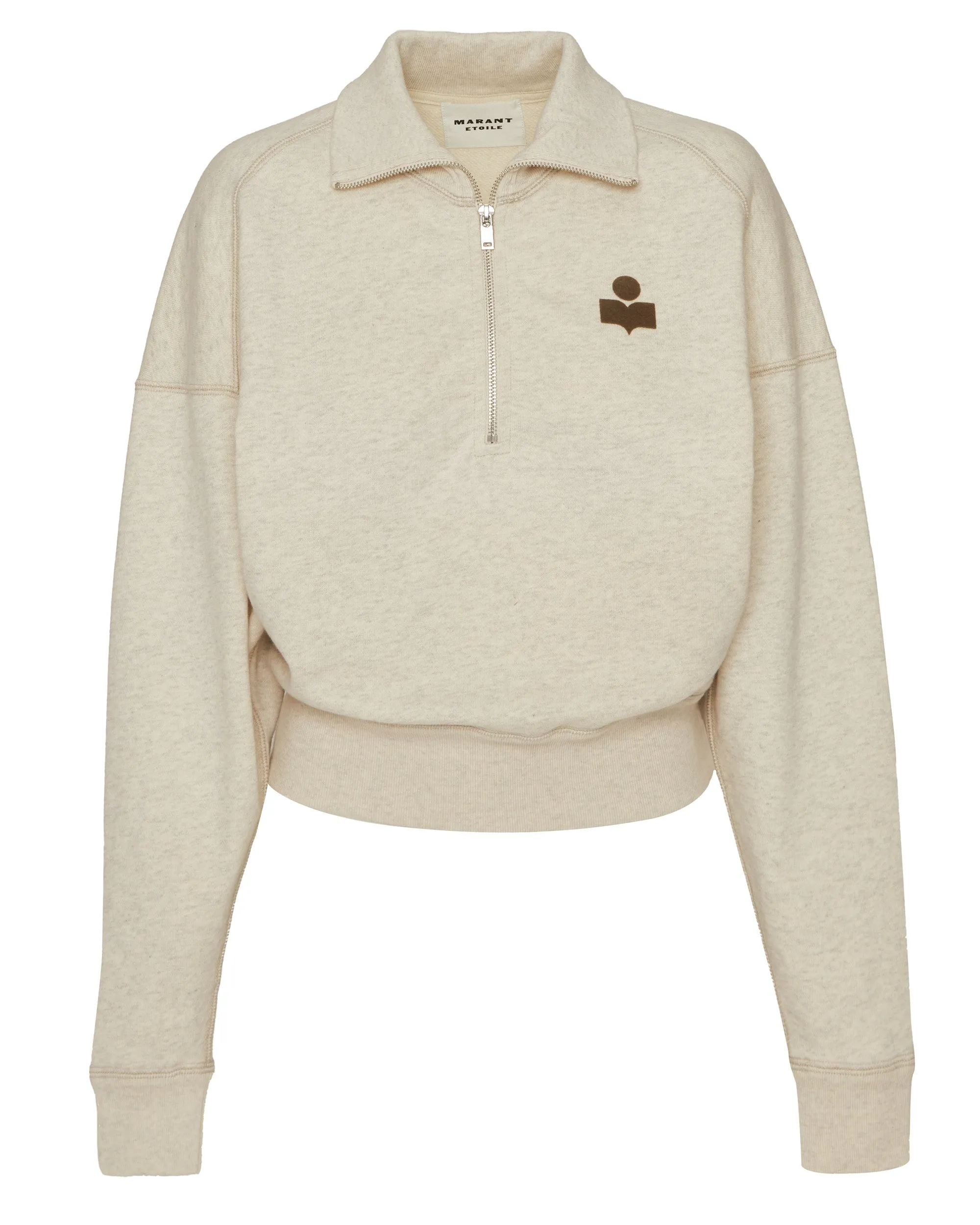 Ross Sweatshirt in Ecru/Khaki