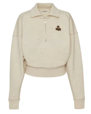 Ross Sweatshirt in Ecru/Khaki