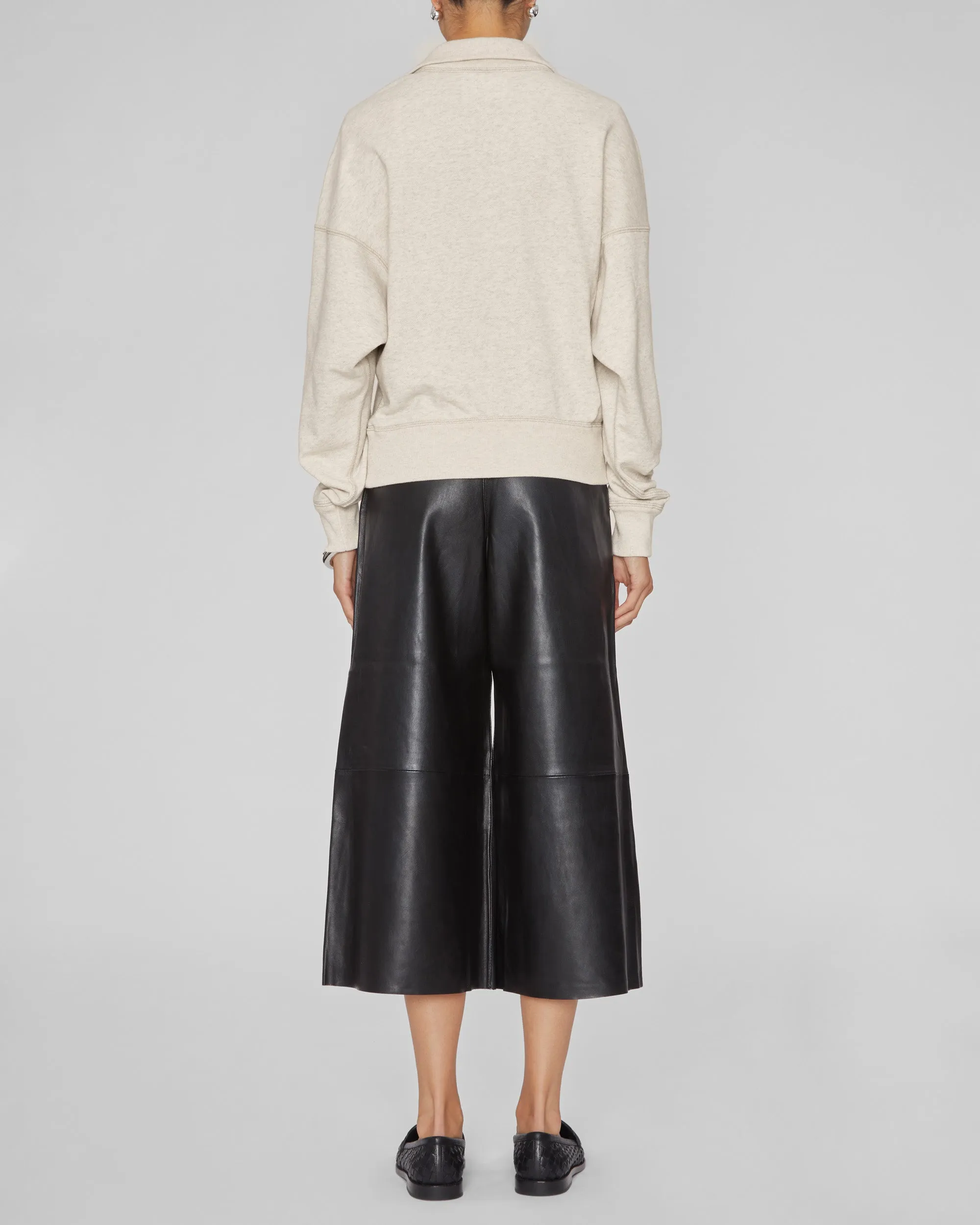 Ross Sweatshirt in Ecru/Khaki