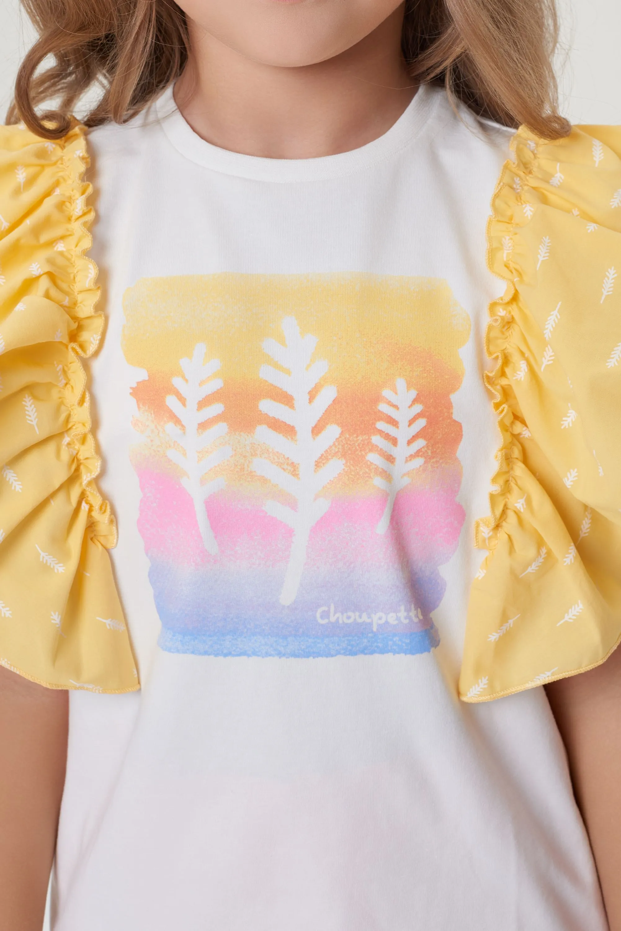 Ruffle Shoulders Top