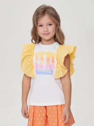 Ruffle Shoulders Top
