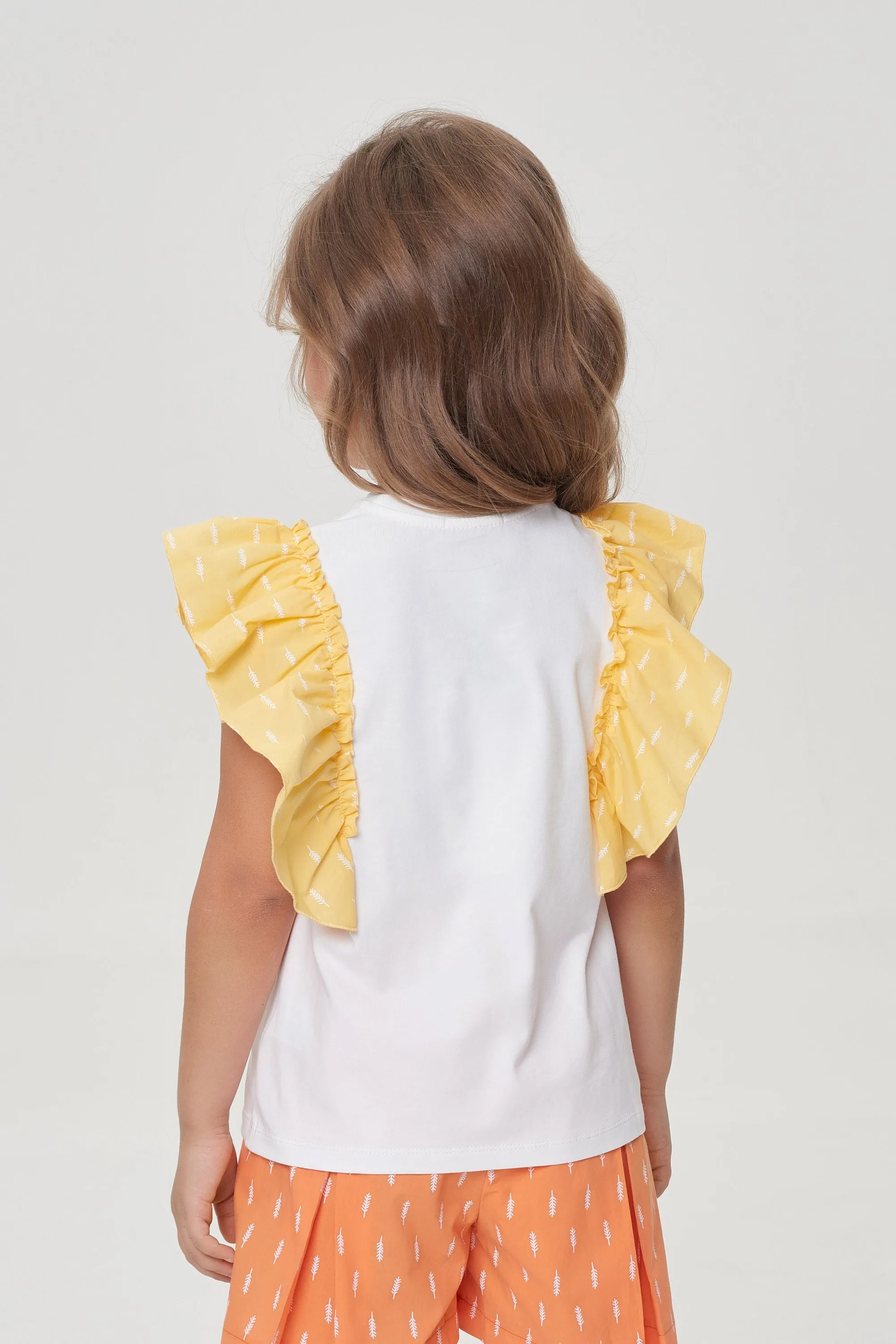 Ruffle Shoulders Top