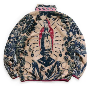 [S] DS! Kapital Damask Virgin Mary Fleece Zip Up Jacket