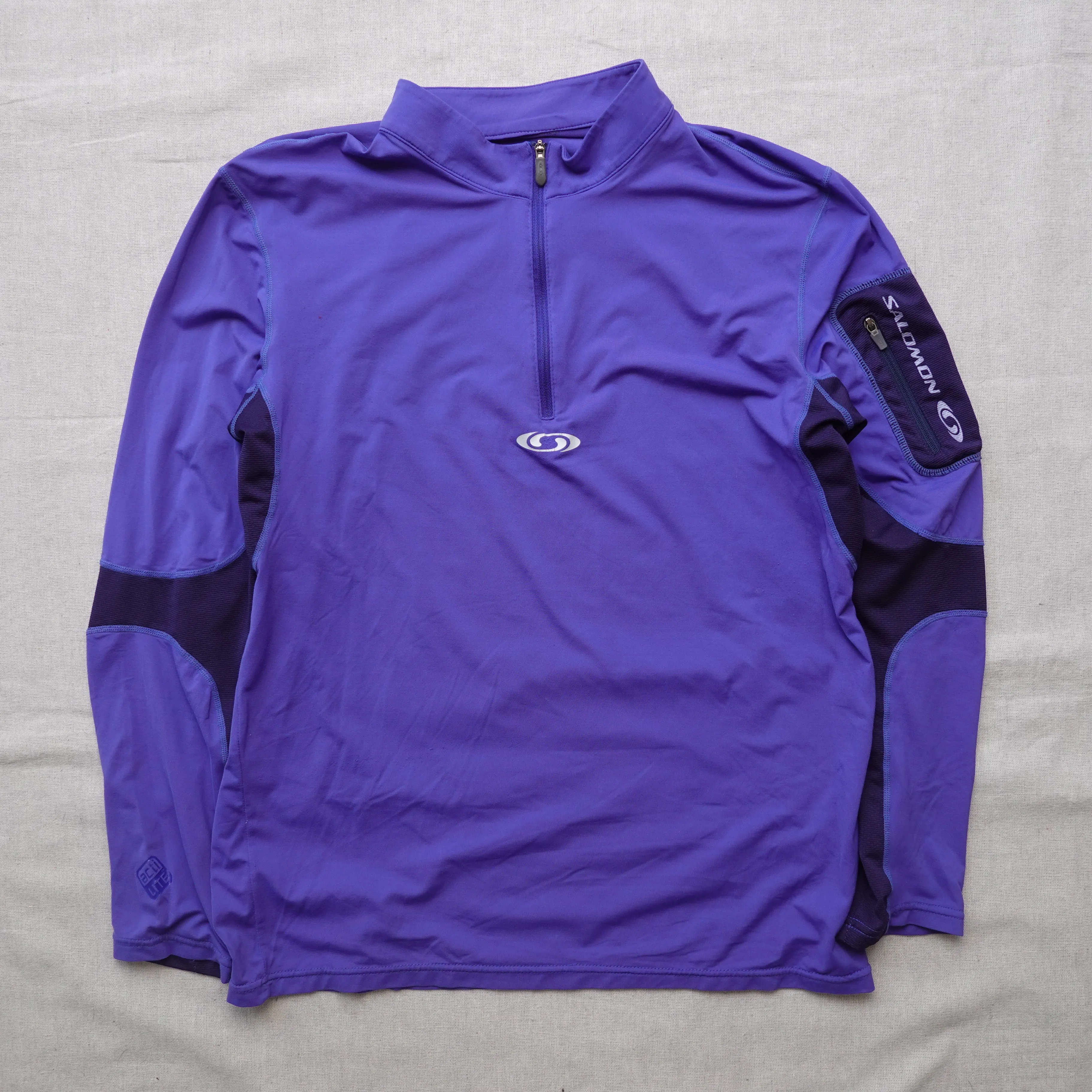 Salomon Dryfit Purple L/S - Size M