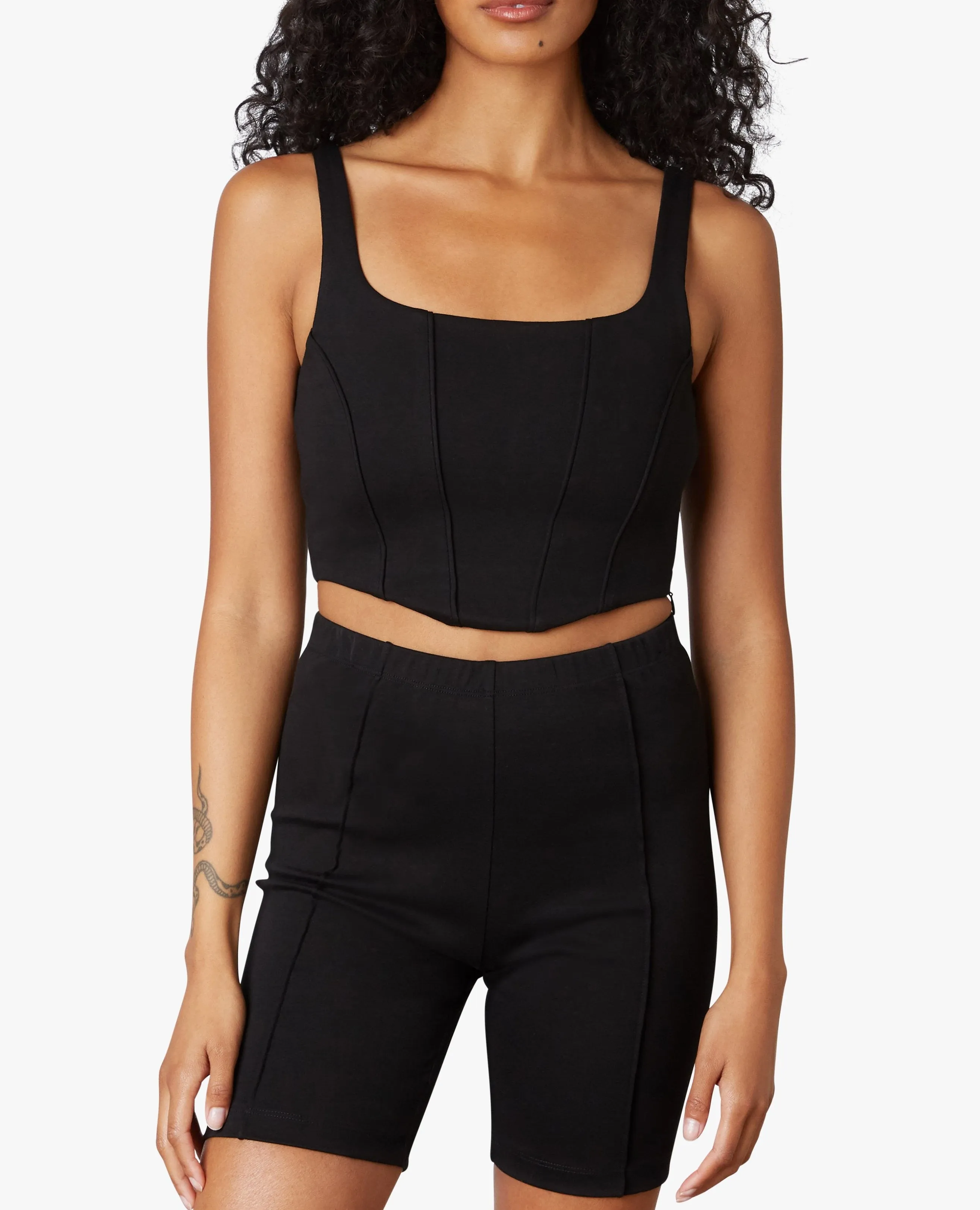 Seamed Corset Tank