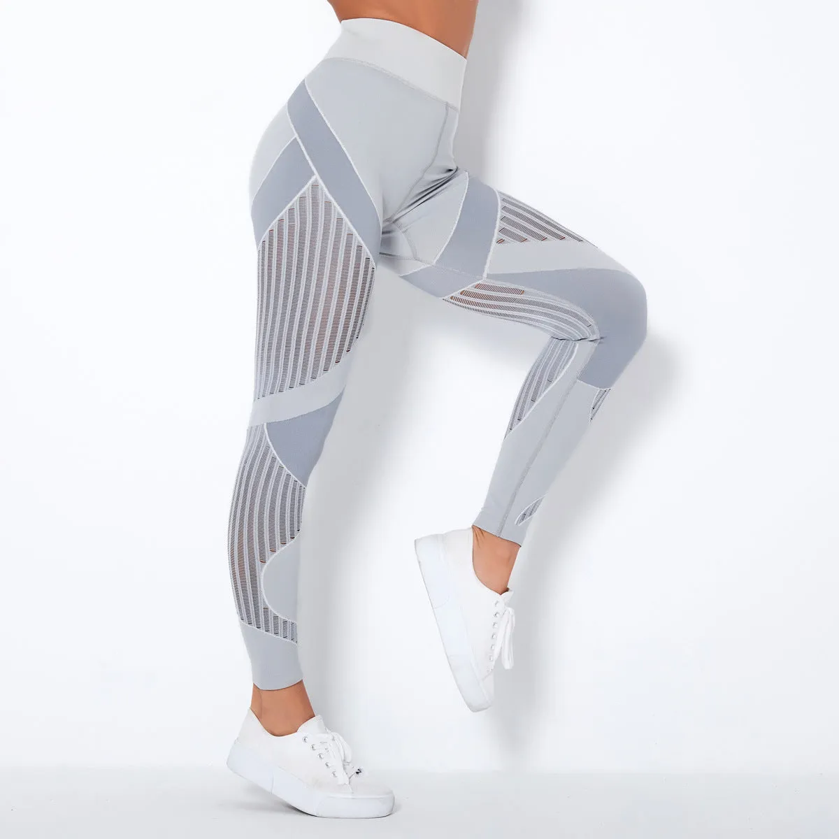 Seamless fitness yoga wear  gym high waist butt lift woman yoga leggings