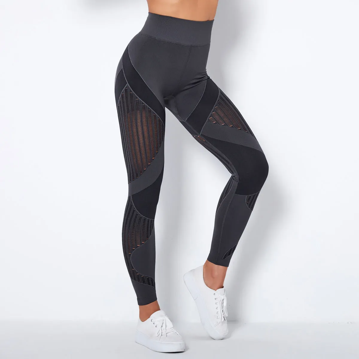 Seamless fitness yoga wear  gym high waist butt lift woman yoga leggings
