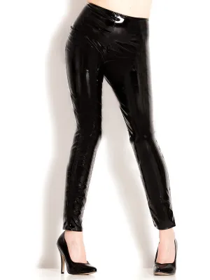 Secret Sale - PVC Leggy Leggings in Black