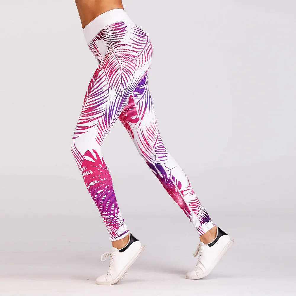 Sexy Red Print trendy Yoga Pants Leggings Women Sport Pants Running Jogging Fitness Yoga Leggings Fitness High Elastic Gym Leggings