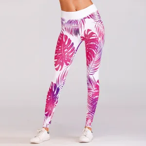 Sexy Red Print trendy Yoga Pants Leggings Women Sport Pants Running Jogging Fitness Yoga Leggings Fitness High Elastic Gym Leggings