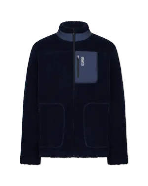 Sherpa Knit Zip-Up Sweatshirt